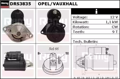 Стартер REMY DRS3835