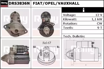 Стартер REMY DRS3836N