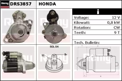 Стартер REMY DRS3857