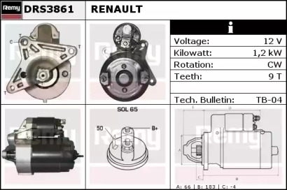 Стартер REMY DRS3861