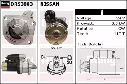 Стартер REMY DRS3883