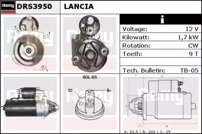 Стартер REMY DRS3950