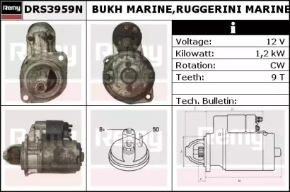 Стартер REMY DRS3959N