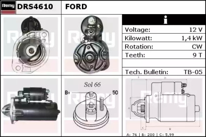 Стартер REMY DRS4610