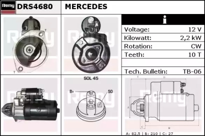 Стартер REMY DRS4680