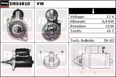 Стартер REMY DRS4810