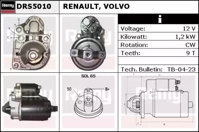 Стартер REMY DRS5010