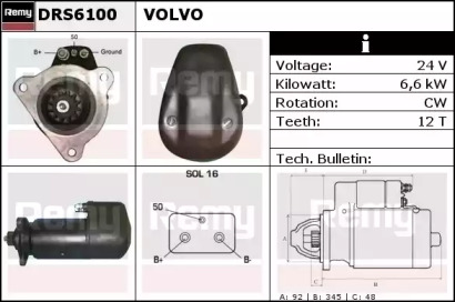 Стартер REMY DRS6100
