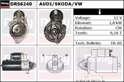 Стартер REMY DRS6240