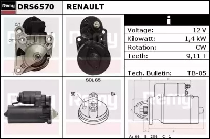 Стартер REMY DRS6570