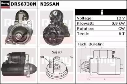 Стартер REMY DRS6730N