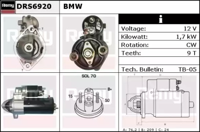 Стартер REMY DRS6920