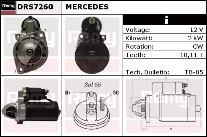 Стартер REMY DRS7260