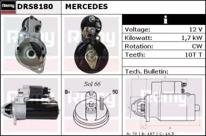 Стартер REMY DRS8180