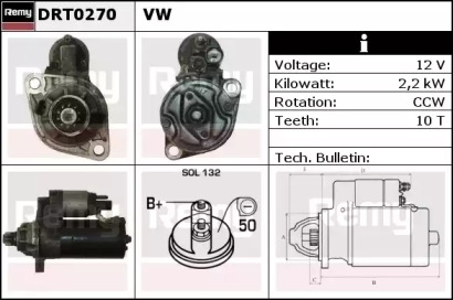 Стартер REMY DRT0270