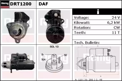 Стартер REMY DRT1200