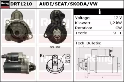 Стартер REMY DRT1210