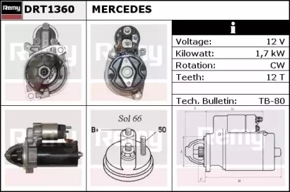 Стартер REMY DRT1360