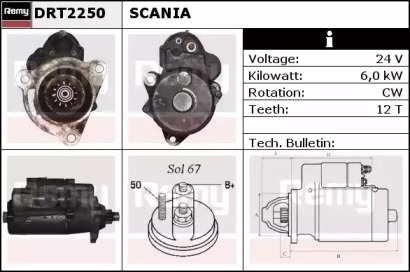 Стартер REMY DRT2250