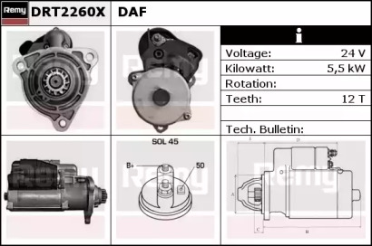 Стартер REMY DRT2260X