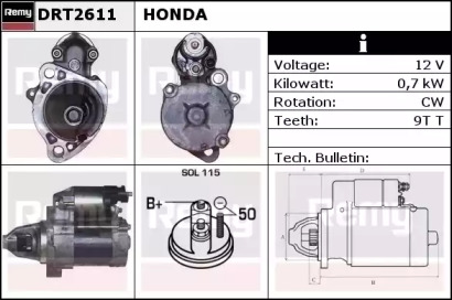 Стартер REMY DRT2611