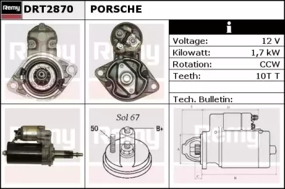 Стартер REMY DRT2870