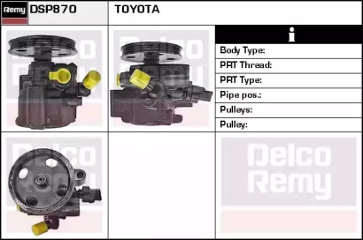 Гидравлический насос, рулевое управление REMY DSP870