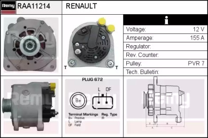 Генератор REMY RAA11214