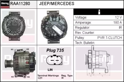 Генератор REMY RAA11280