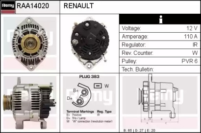 Генератор REMY RAA14020