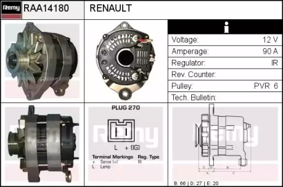 Генератор REMY RAA14180