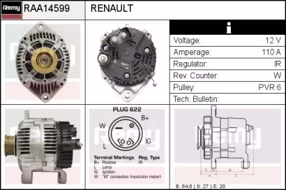 Генератор REMY RAA14599