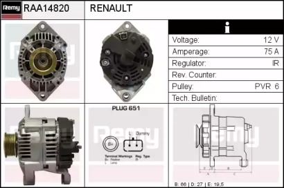 Генератор REMY RAA14820