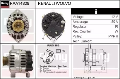 Генератор REMY RAA14829