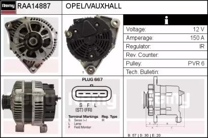 Генератор REMY RAA14887