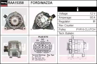 Генератор REMY RAA15358
