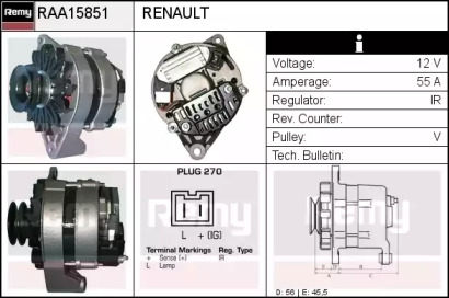 Генератор REMY RAA15851