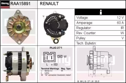 Генератор REMY RAA15891