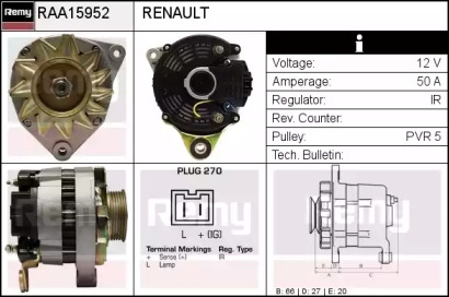 Генератор REMY RAA15952