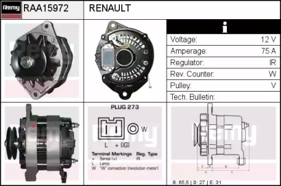 Генератор REMY RAA15972