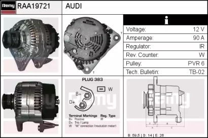 Генератор REMY RAA19721