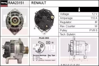 Генератор REMY RAA23151