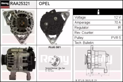 Генератор REMY RAA25321