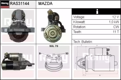 Стартер REMY RAS31144