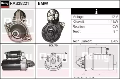 Стартер REMY RAS38221