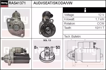 Стартер REMY RAS41371