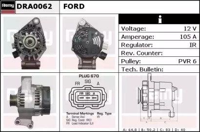 Генератор REMY DRA0062