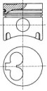 Поршень NÜRAL 87-109800-10