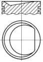 Поршень NÜRAL PI1591100DP STD