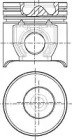 Поршень NÜRAL 87-123711-10